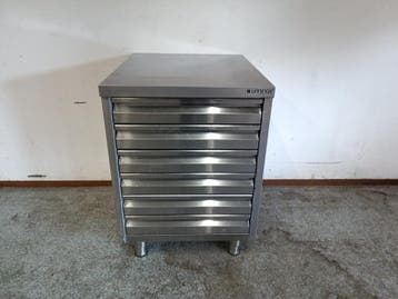 Unninox RVS Ladekast - B60 x D70 x H85 cm, Gebruikt