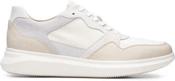 Clarks Un Globe Run - Maat 40 - Heren Sneakers - White Combi, Verzenden, Nieuw