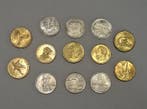 Griekenland. Lot of 13 coins, various denominations, incl.