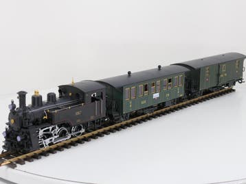 LGB Set 20471 , 30330 & 40330 Ballenberg-Zahnrad-Dampflok..., Overige typen, Ophalen of Verzenden, Zo goed als nieuw, LGB