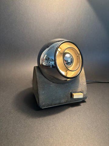Tafellamp - Chroom, Metaal - vintage tafellamp, Antiek en Kunst