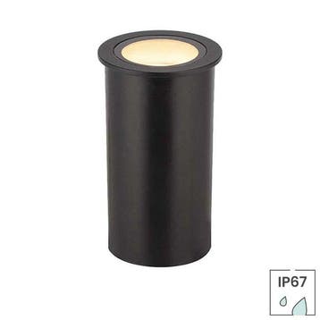 Grondspot buiten | Riga | IP67 | Zwart | Rond | Premium, Verzenden, Minder dan 50 watt, Wandlamp, Nieuw