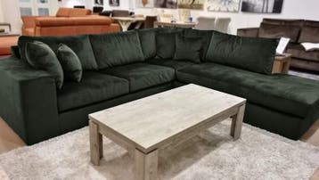 Hoekbank Loenen - hoekbanken - Groen, Nieuw, 150 cm of meer, Stof, 200 tot 250 cm