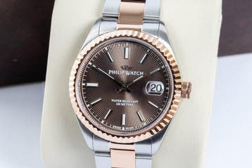 Philip Watch - Caribe Urban - Brown - Rose Gold - Swiss Made, Nieuw