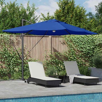 vidaXL Parasol 351 x 250 x 253 cm Polyester en Aluminium, Verzenden, Nieuw, 2 tot 3 meter