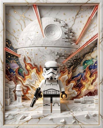 Makayhos - [Canvas] Imperial Stormtrooper – Galactic Empire, Kinderen en Baby's, Speelgoed | Duplo en Lego, Nieuw