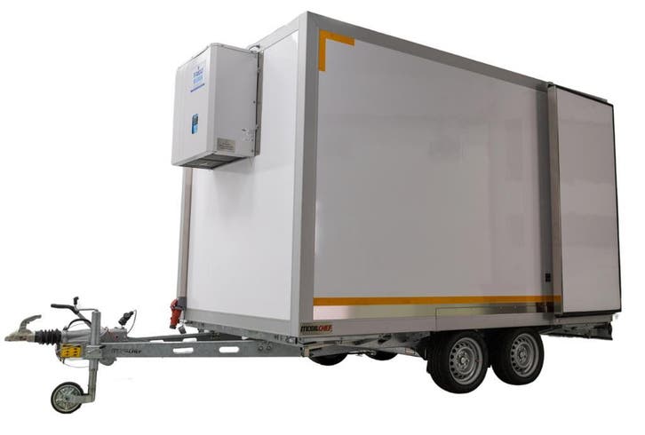 Te huur: Koelaanhanger | Voor gekoelde opslag op locatie, Auto diversen, Aanhangers en Bagagewagens, Nieuw, Verzenden