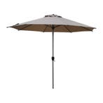 Sorara Lyon parasol rond 3(Ø)m zandkleur, Verzenden, Nieuw in verpakking