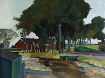 Nicolaas Pieneman (1880-1938) - Boerenerf, Antiek en Kunst