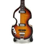 Miniatuur Hofner basgitaar met gratis standaard, Ophalen of Verzenden, Nieuw, Pop, Beeldje of Miniatuur
