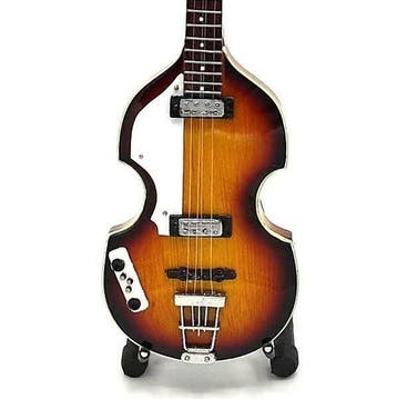 Miniatuur replica Höfner basgitaar - Paul McCartney Beatles, Ophalen of Verzenden, Nieuw, Pop, Beeldje of Miniatuur