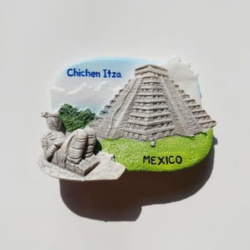 Chichen Itza Magneet - Mexico Maya Ruïnes Koelkastdecoratie, Verzenden