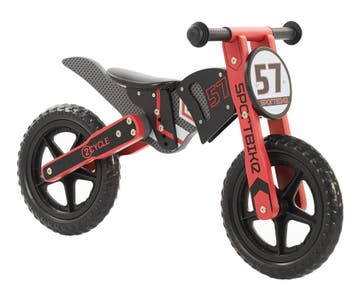 2Cycle Motor  Loopfiets - Hout - RoodLaagste prijs van NL, Verzenden, Nieuw, Loopfiets