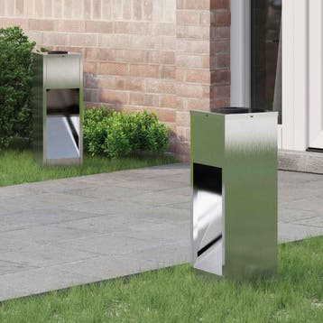 vidaXL Zonne LED Padverlichting 2 st Warmwit 18 x 18 x 50 cm, Verzenden, Nieuw