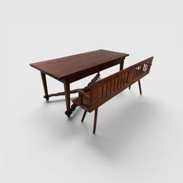 Tafel (2) - Walnoot, Kersenhout