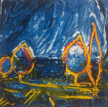 Mario Schifano (1934-1998) - Esterno, Antiek en Kunst