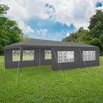 Paviljoen Miramas met 8 zijpanelen, waterdicht, 9x3m - grijs, Tuin en Terras, Partytenten, Verzenden, Nieuw