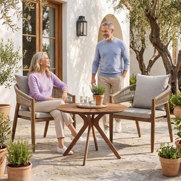 Tuinset bestaande uit een tafel en 2 stoelen, Tuin en Terras, Tuinsets en Loungesets, Verzenden, Nieuw
