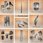 Enkelwandig kachelpijp rvs  voor lage prijzen, Ophalen of Verzenden, Nieuw, Hout, Vrijstaand