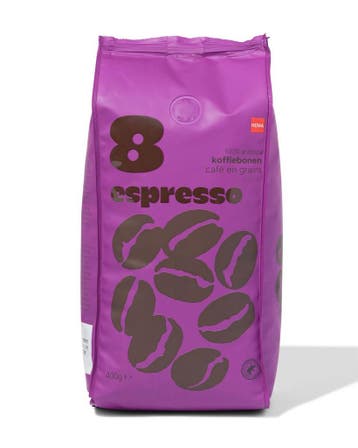 HEMA Koffiebonen espresso 400g, Verzenden