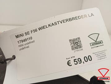 Mini SE F56 WielkastVerbreder Wielrand Links Achter 17949110, Ophalen, Gebruikt, Achter, Mini
