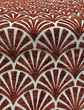 Jacquardfluweel Art Deco, kostbare stof - Klassiek Ontwerp -, Antiek en Kunst